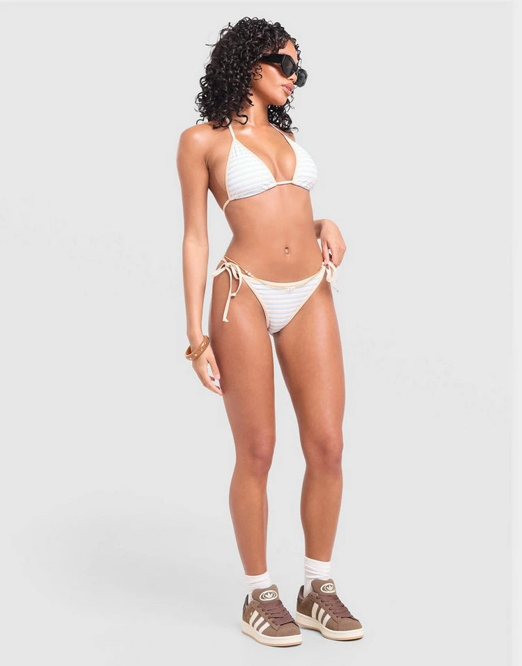 Unlike Humans Stripe Triangle Bikini Bottoms